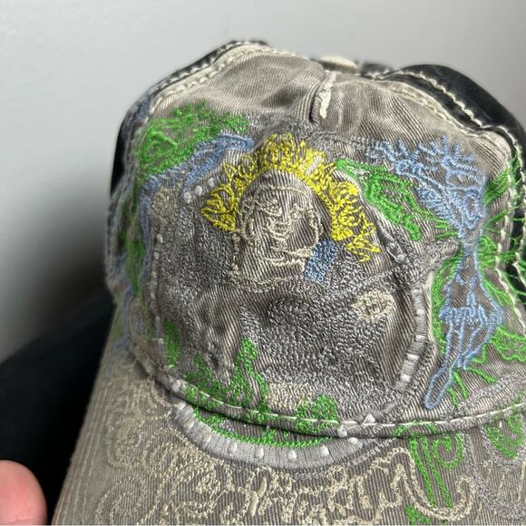 Vintage True Religion Distressed Patched Trucker Hat - Picture 4 of 12